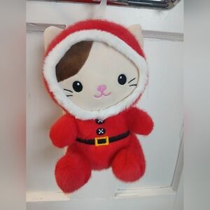 2/$12 Cat Plushie Christmas Santa Cat Kitty Squishy Stuffed Toy Kitty Kid Girl